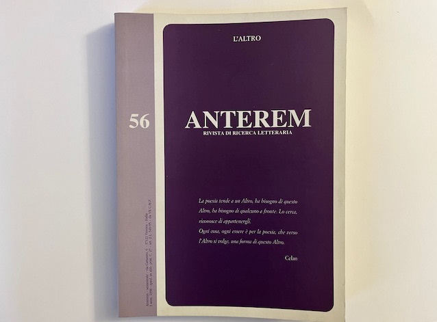 Anterem. Rivista di ricerca letteraria, 56, 1998
